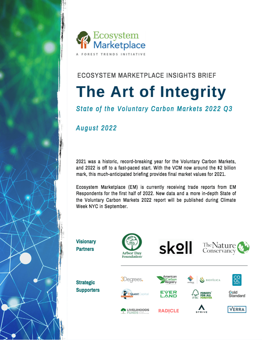 Ecosystem Marketplace Insight brief poster